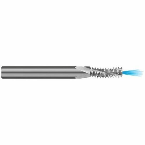 Harvey Tool 0.0650 in. dia. x 1/8 in. Carbide Multi-Form 2-56 Thread Milling Cutter Coolant Through, 3 Flutes 17310